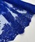 Royal Blue Sequin Embroidered Lace Fabric by the Yard, 54" Wide Floral Mesh Lace with Double Scalloped Edges